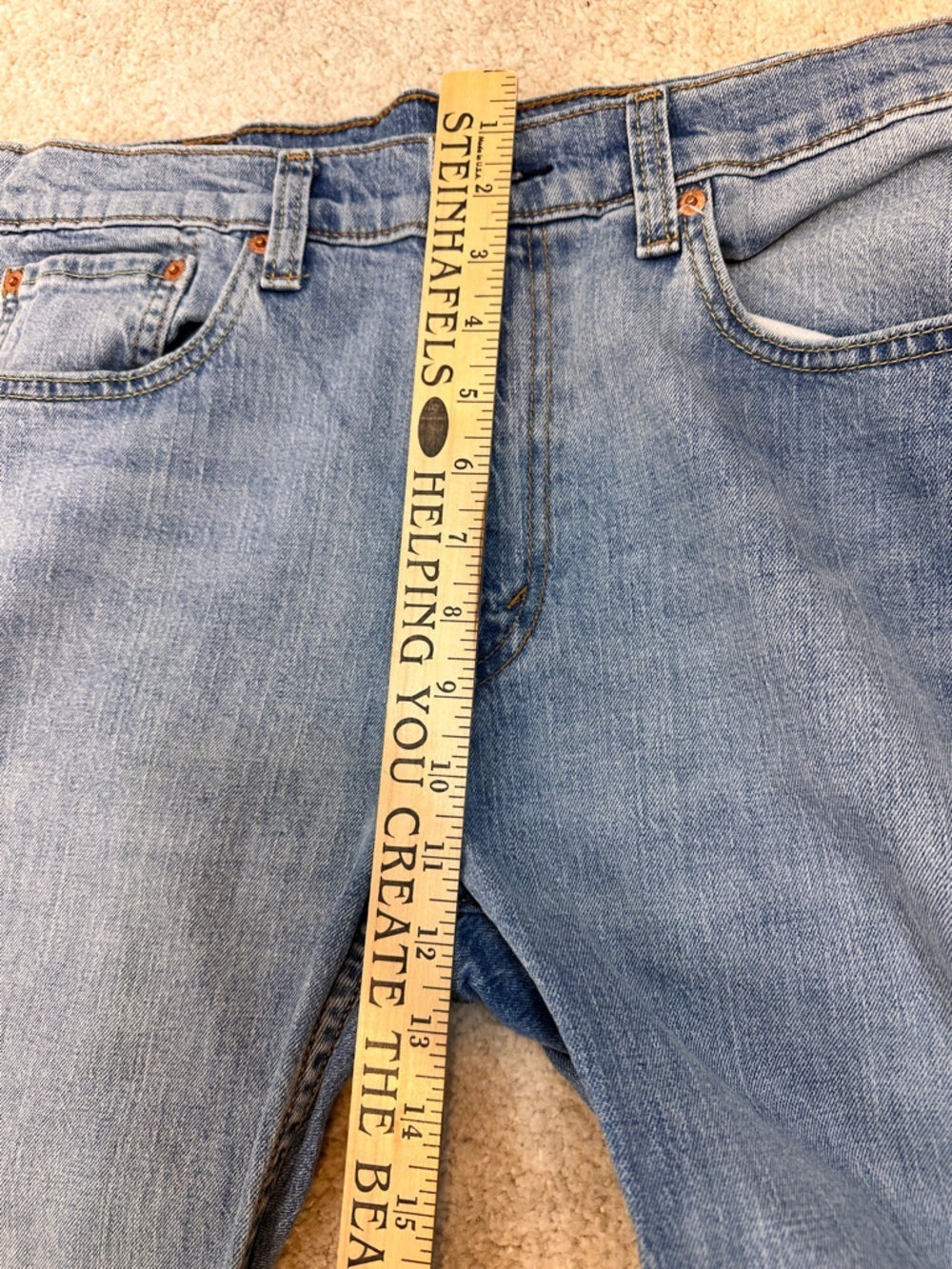 Levi’s 527 Slim Bootcut Jeans Men’s 34x30 Worn In Light Washed - Picture 6 of 10